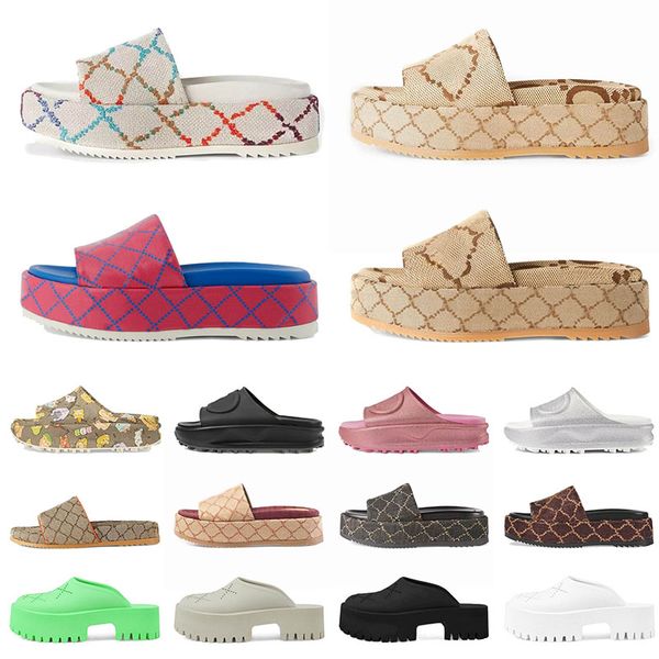 piattaforme di gomma all'ingrosso caldo estate in spiaggia attività nuziale pantofole scarpe casual a strisce per il comfort sandali stampati