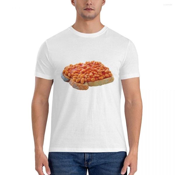 Polo da uomo Fagioli su pane tostato T-shirt classica Abbigliamento anime Top estivi Magliette divertenti da uomo