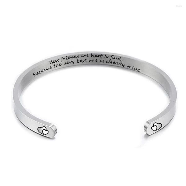 Braccialetto 5mm Frase Personalizzata Bracciale In Acciaio Inossidabile Inciso Compleanno Laurea Amicizia Regalo Souvenir Donne Braccialetti