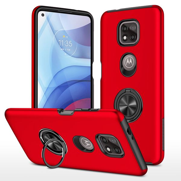 Casos de telefone para Motorola G Pure Play Power Stylus G 5G 2023 com 360 ° Roting Roting Ring Suports Kickstand Monte