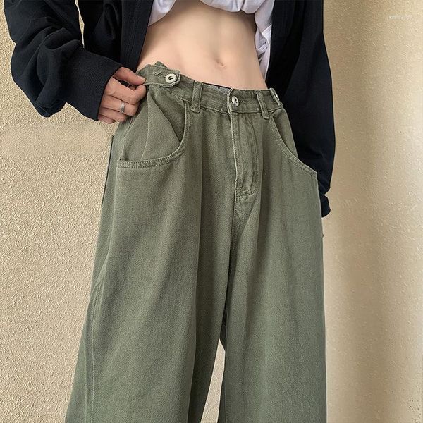 Женские джинсы y2k хип-хоп винтажный парень Период мешковываемые для подростков для девочек брюки женские джинсовые брюки с широколога
