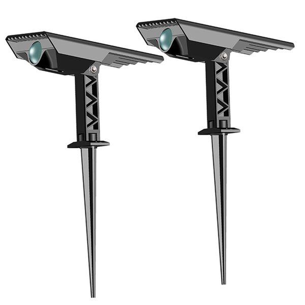 LED-Solarleuchte für den Außenbereich, Landschaft, Garten, Dekoration, Beleuchtung, einstellbarer Winkel, variabler Fokus, große Reichweite, kleines Projektionslicht, Zoom, 1 W, 180 lm, warmweiß, weiß