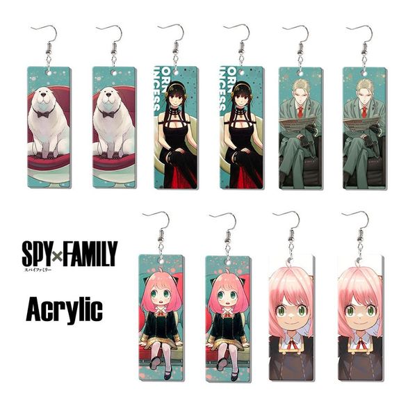 Knoten 20 Paare/los Anime Spy X Familie Acryl Ohrringe Yor Forger Anya Forger Figur Cosplay Ohr Clip Für Mädchen Partei schmuck Großhandel