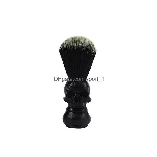 Spazzole da bagno Spugne Scrubber Creative Skl Spazzole per barba in resina Spazzola per la pulizia della casa da uomo Cura del viso Strumenti di bellezza Drop Deli Dhqwy