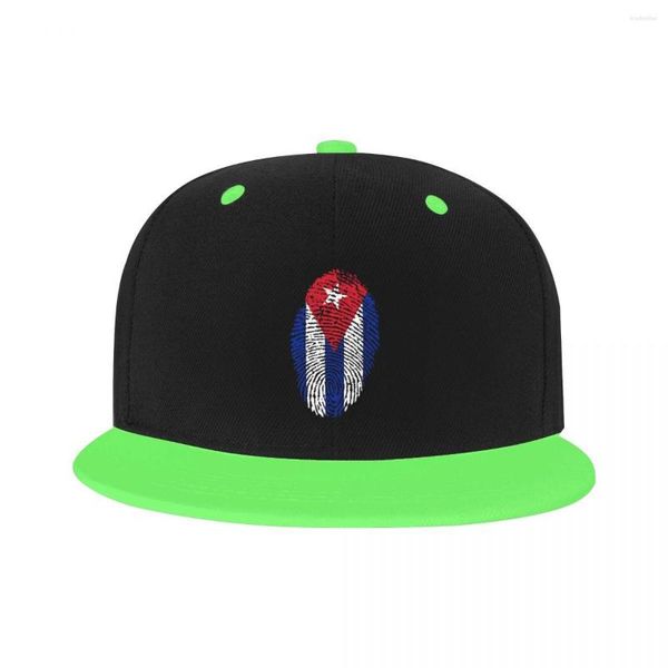Top Caps Fashion Unisex Cuba parmak izi Beyzbol Kapağı Yetişkin Nation Gurur Gurur Ayarlanabilir Hip Hop Dad Şapkası Kadın Erkekler Açık