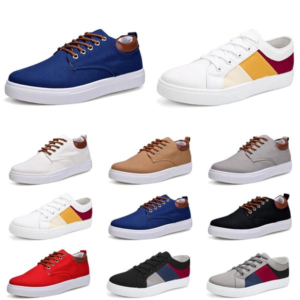 Scarpe casual da uomo firmate Scarpe da ginnastica sportive senza marca da donna Nuovo stile piatto verde Grigio nebbia Bianco Nero Rosso Grigio Cachi piattaforma blu Scarpe da uomo scarpe da ginnastica all'aperto 39-47