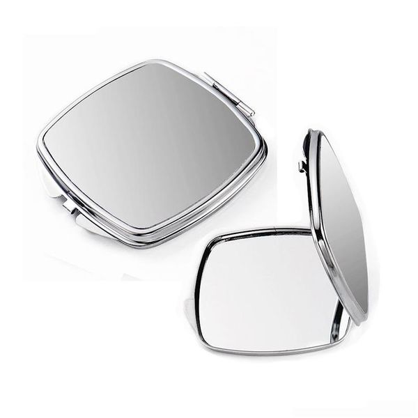 Espelhos Squos Transferência de Calor Espelho de Maquiagem de Metal Metal
