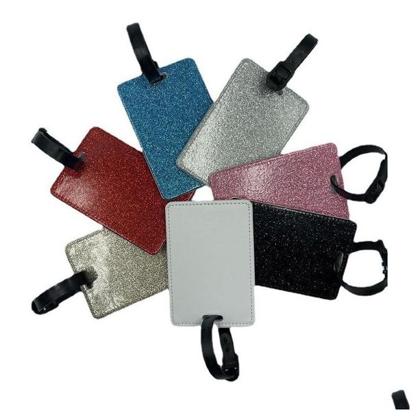 Favore di partito Sublimazione del colore Blank Leather Lage Tag Etichetta di trasferimento di calore Tag Creativo Fai da te Portachiavi Regalo Drop Delivery Home Garden F Dh6Jo