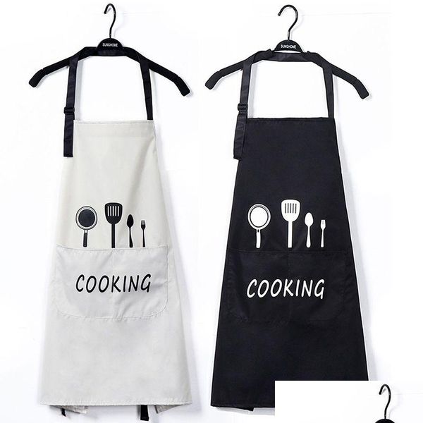Mutfak Önlük MTI Renk Moda Büyük Cep Ayarlanabilir Aile Cook Yemek Ev Pişirme Araçları Biber Sanat Önlükleri Bırakma Teslimat GA DH3AW