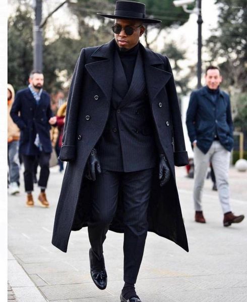 Мужские куртки мужская куртка зимнее итальянское роскошное мужское костюм повседневные длинные блейзерные модели модели бизнес -костюмы перед