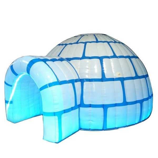 Tent de iglu inflável de Natal branca tenda de igloo pequena tenda inflável da cúpula igloo para crianças diversão