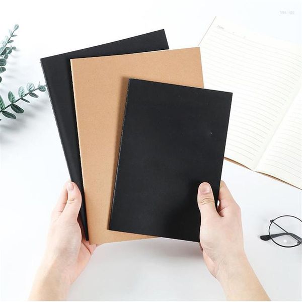 Страницы A5 B5 Black/Brown Craft Notebbook Офис Поставки дневниковой книжной линии линии линий наброски для выпускных подарков журнал