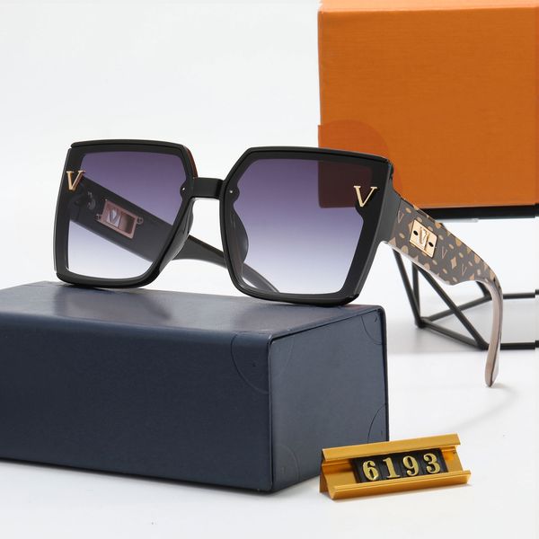 Hochwertige Strand-Sonnenbrille für Damen, Luxus-Vintage-Sonnenbrille für Herren, Netzrot, gleiche Brille, Marken-Männer, Designer-Brille, Farbverlauf-Damenbrille 6193, Sonnenbrille