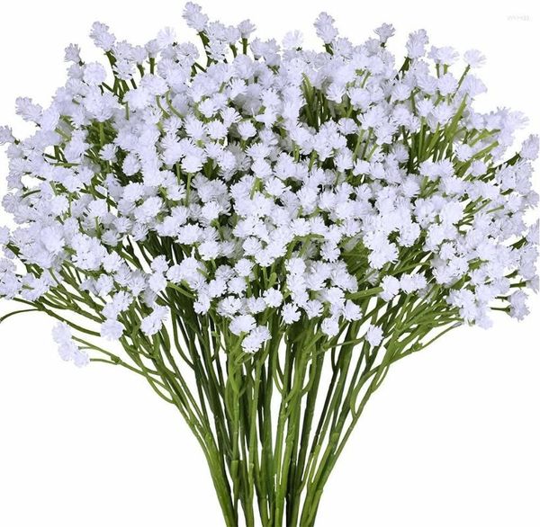 Dekoratif Çiçekler Pack 2 Bebeğin Nefesi Yapay 14 Çatallar Toplam 882 Beyaz Blooms Bebekler Dökme Çiçek Bush Gypsophila İçinde