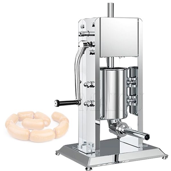 Máquina de enchimento vertical manual de salsicha em aço inoxidável Utensílio de cozinha Seringa Enema Banger Maker