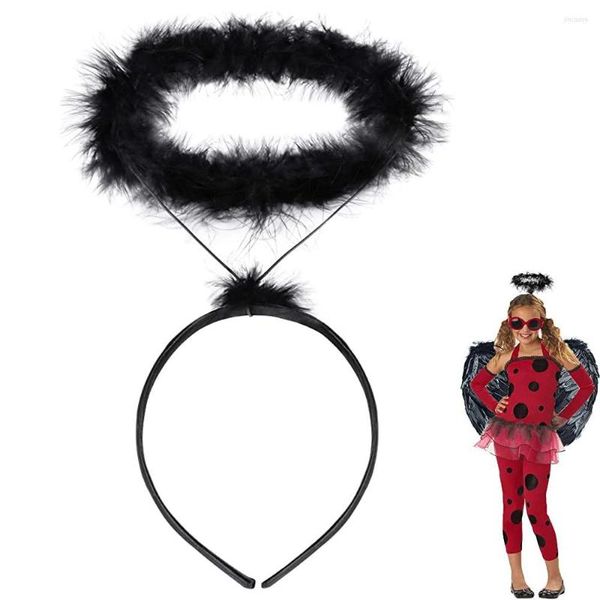 Аксессуары для волос Ангел ореол повязка на головном повязке черный рождественский костюм Хэллоуин
