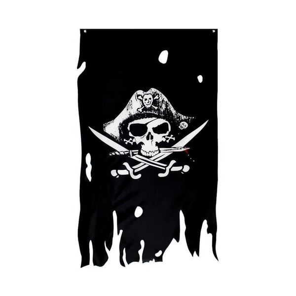 Bandeira sinalizadores sinalizadores 3x5fts 90x150cm Dead mans peito duplo quebra -crânio sinalizador pirata jack rackham jolly roger sinalizador g230524