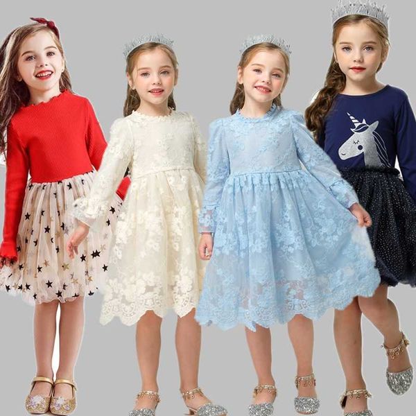 Vestidos de menina Princesa custa o recém -nascido bebê primeiro aniversário desgaste infantil 3 8 anos criança garotas de meninas vestido g220523