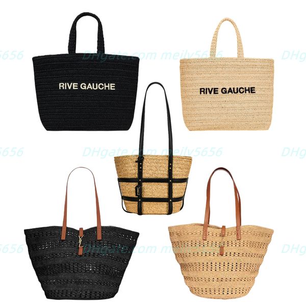 Hochwertige originale multifunktionale RIVE GAUCHE Einkaufstasche Designer Damen Umhängetaschen Umhängetaschen Luxurys Trend Totes Grass Hook Woven Handtaschen