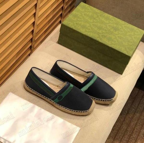 İtalya Klasik Matelaz Kanvas Espadrille Günlük Ayakkabılar logo baskılı Jakarlı Sneaker Tasarımcı Deri Kordon Platform Kauçuk Alt Eğitmenler Spor Ayakkabılar