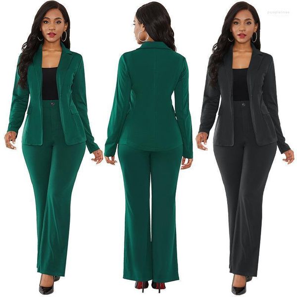 Tute da donna Pantaloni da completo di alta qualità Due pezzi Taglie forti Donna XL 2023 Blazer da donna formale Pantaloni casual da lavoro Abiti da donna