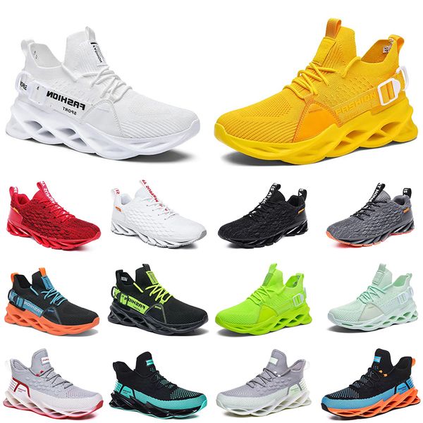 2023 Running Shoes Men Black Blue Oragne Branco Verde Verde Amarelo Cinzento Cinza Verde Sapatos Casuais Mens Treinadores Esportivos