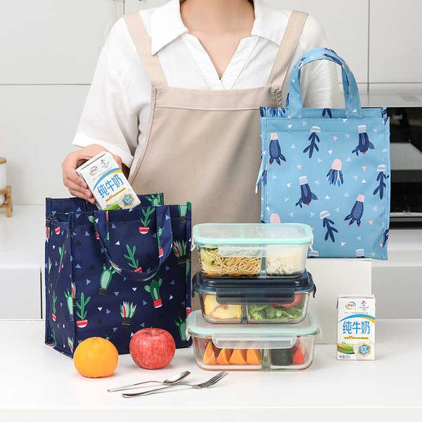 Confezioni per zaino in spalla Moda da donna Pranzo isolato Cibo caldo Contenitore per cena Portatile Fresco fresco Borsa per il ghiaccio Picnic Borsa da viaggio P230524