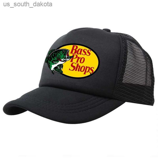 Ballkappen bleiben cool Bass Pro Shops Drucken Sommer-Baseballkappe für Outdoor-Sport Reisen Unisex Papa Hut für Jungen Mädchen Sonnenblende Snapback Hut L230523