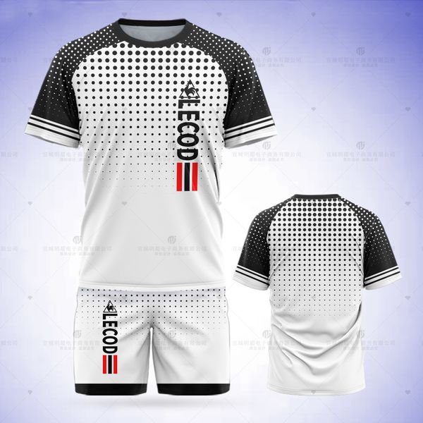 Setler/Takımlar Yaz Kids Raglan T-Shirt Set Rahat Serin Erkekler Trailsuit Şort Mesh Marka Grafik Gevşek Giysiler 230523