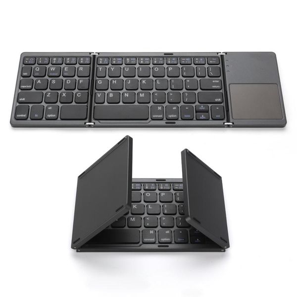 CE ROHS faltbare Tastatur, faltbare drahtlose Bluetooth-Tastatur, Maus und Tastatur für Apple