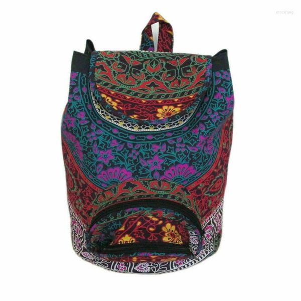 Сумки для хранения рюкзак этническая сумка Datura Hippy Unisex Bogemian Leisure Коттон Европейская и американская модная тенденция