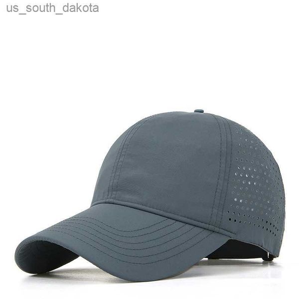 Шаровые шапки Lu-u Quick Drying Hat, бегущий пот, поглощающий спортивный солнечный шляпу для утиного языка, мужской и женский тонкая шляпа, шляпа бейсбола L230523