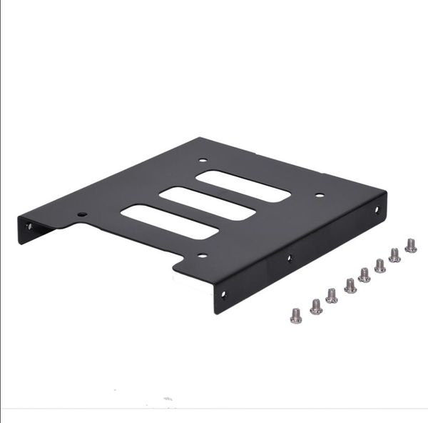 Metallo SATA IDE da 2,5 pollici SSD HDD a 3,5 pollici HDD SSD Case Caddy Adapter Holder per PC desktop con viti