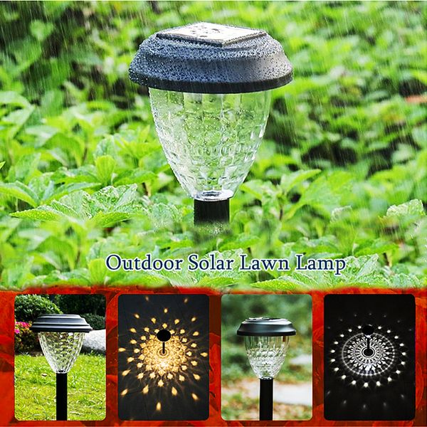 Luci solari luminose per vialetti Luci solari a LED bianche calde Luci da giardino impermeabili per esterni per passerelle Cortile Cortile Prato Paesaggio Decorativo