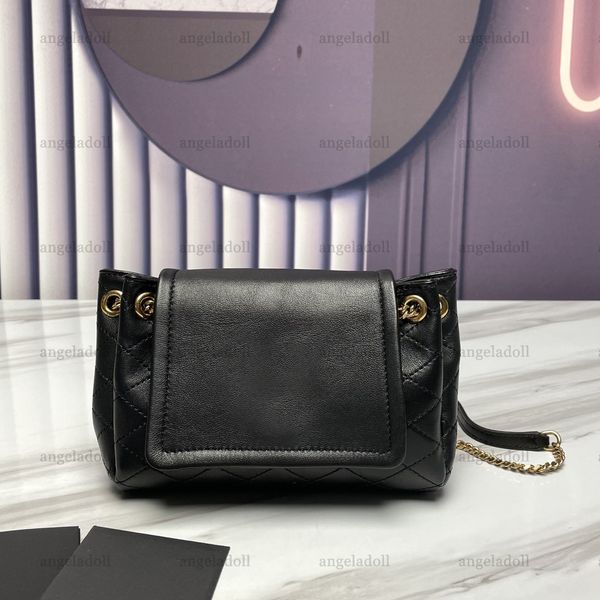 10A Mirror Quality Designers Mini Nolita Bags Womens Real Leather Lambskin Quilted Flap Purse Luxury Black Handbag Crossbody Alça de Ombro Chain Bag With Box
