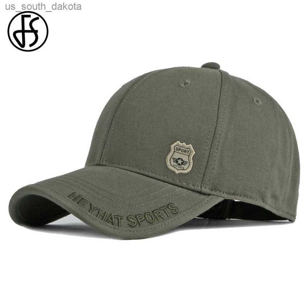 Ball Caps FS 2023 Hohe Qualität Reife Männer Baseball Kappe Armee Grün Baumwolle Frauen Hüte Sommer Outdoor Sport Trucker Caps knochen Masculino L230523