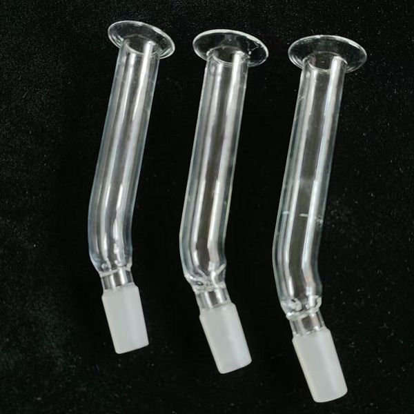 Acessórios para fumantes Pedaço de boca de vidro 14,5 mm 18,8 mm Comprimento feminino de 5,5 polegadas Connecter Acessário para bongos de água de vidro tubo de água