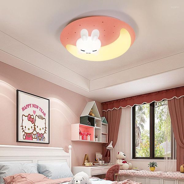 Luzes de teto Children's Room Lamp Cartoon Animal Imagem criativa LED menina menino