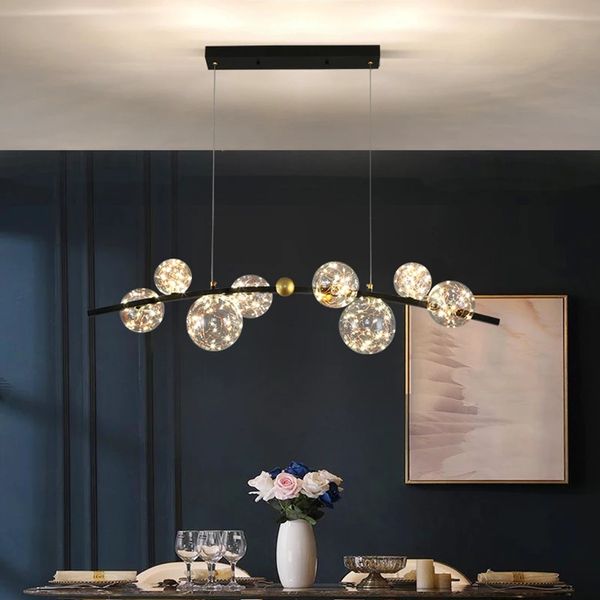 Accessori per la decorazione per la casa nordica Luci a sospensione per la sala da pranzo lampada da sole lampada da soffitto salone illumino del lampadario fantasia