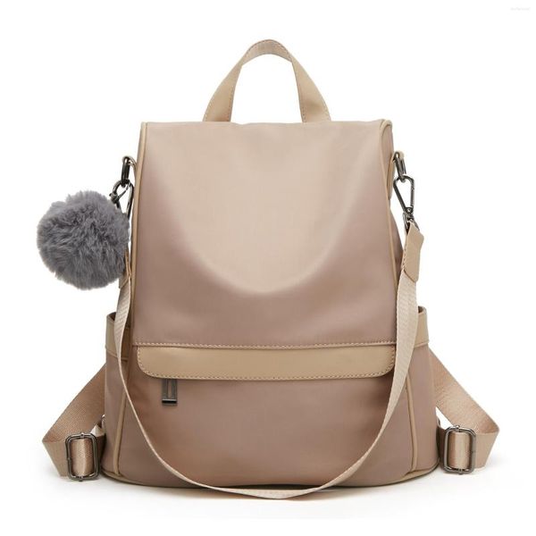 Borse da scuola in vera pelle da donna zaino zaino a tracolla tracolla moda ragazze femminile pelle naturale libro portatile Messenger