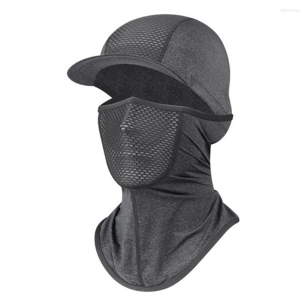 Caminhada de bicicleta de bandanas legal Balaclava ao ar livre máscara amigável de pele de seda resistente a UV Proteção do pescoço respirável