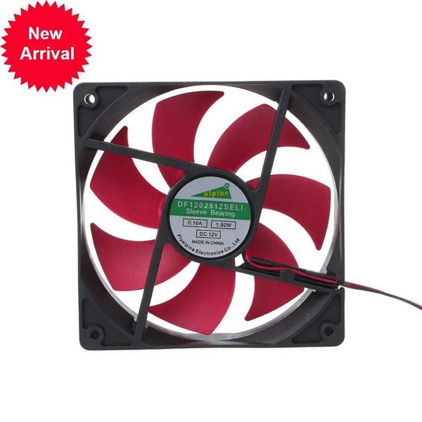 Novo mini 120x120x25mm dc 12v 0,16a 2 pino 7 lâminas ventilador de resfriamento de ventilador 12025