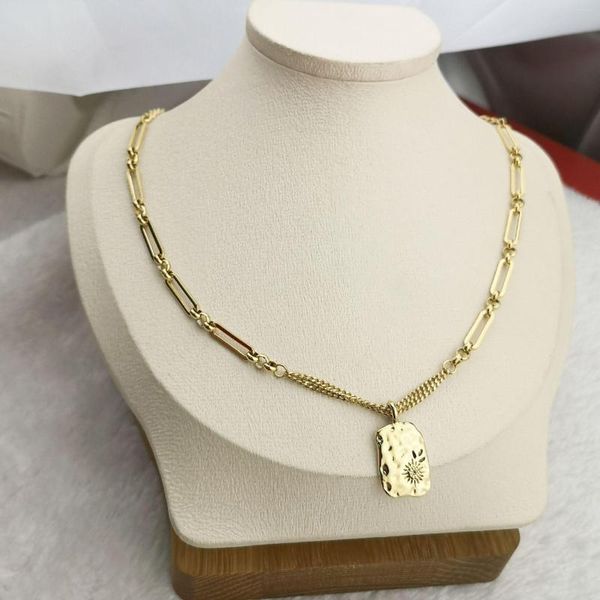 Catene Dea Collana color oro di lusso Gioielli di moda di lusso in acciaio inossidabile per donna