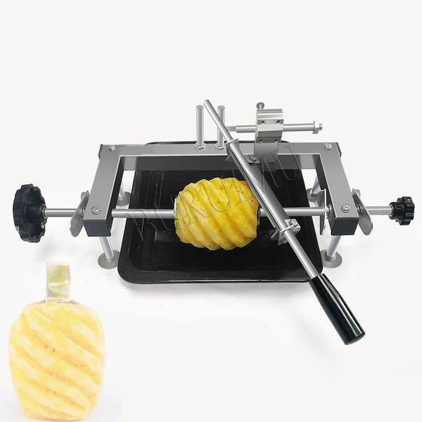 Großhandel preis manuelle ananas schälen abisolieren maschine/mini ananas haut schäler/hand ananas comosus schälen entfernen maschine