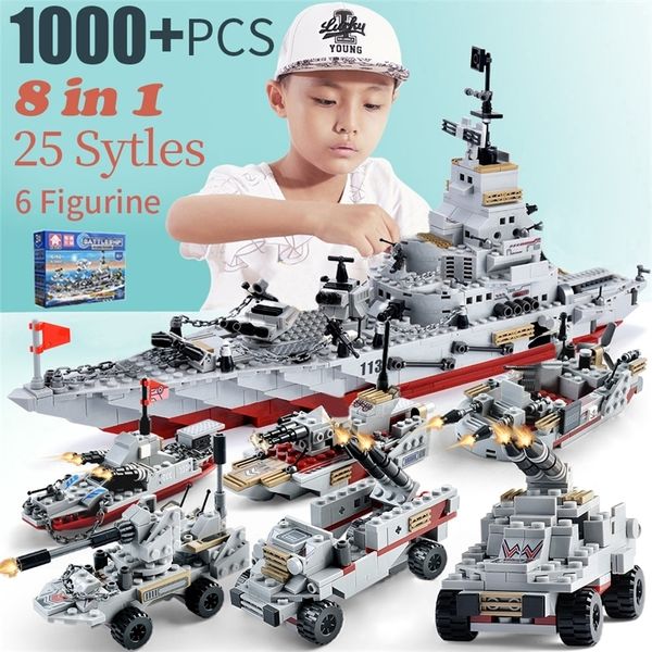 Bausteine Bausteine WW2 Militär Kriegsschiff Boot Flugzeug Auto Set Spielzeug Für Kinder Kit Militär Schiff 230523