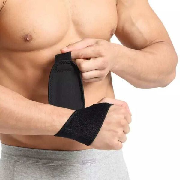 Einstellbare Bodybuilding Gym Fitness Powerlift Armband Training Stützgurte Gürtel Workout Gewichtheben Handhandschuhe Handgelenkbandagen