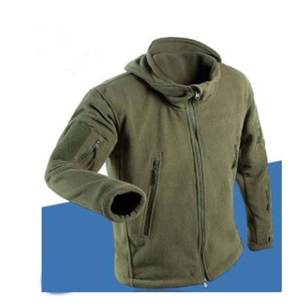 Jaquetas de jaquetas ao ar livre jaqueta -coreia masculina jaqueta exército do exército inverno lã quente casaco de capuz tático Militia Soft Shell Village