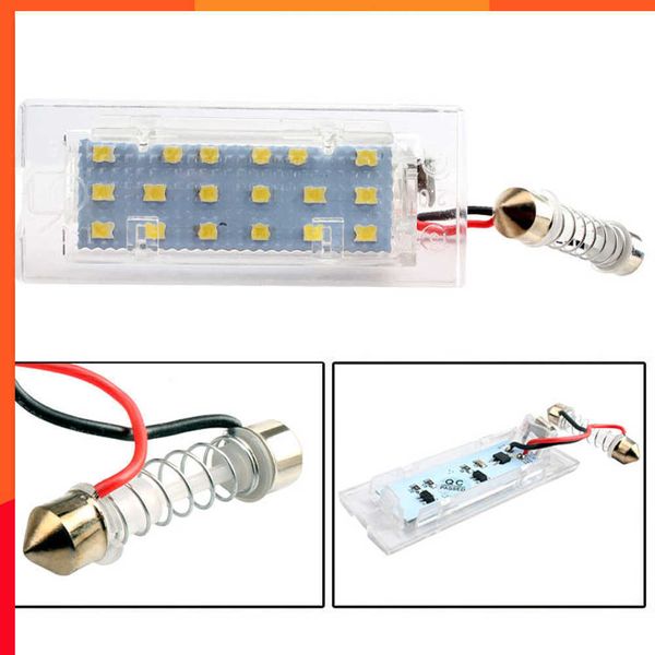 Neue 2 stücke Canbus Auto Led Anzahl Kennzeichen Licht für Bmw Auto E53 X5 1999-2003 E83 X3 03-10 Nj88 Stamm Lampen 18 leds 6000 karat 12 v Lampe