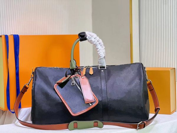 2023Brand Totes Männer Echtes Leder Riesen Duffel Taschen Luxus Designer Handtasche Frauen Schnelle Reisetasche Große Kapazität Gepäck Tote 56856