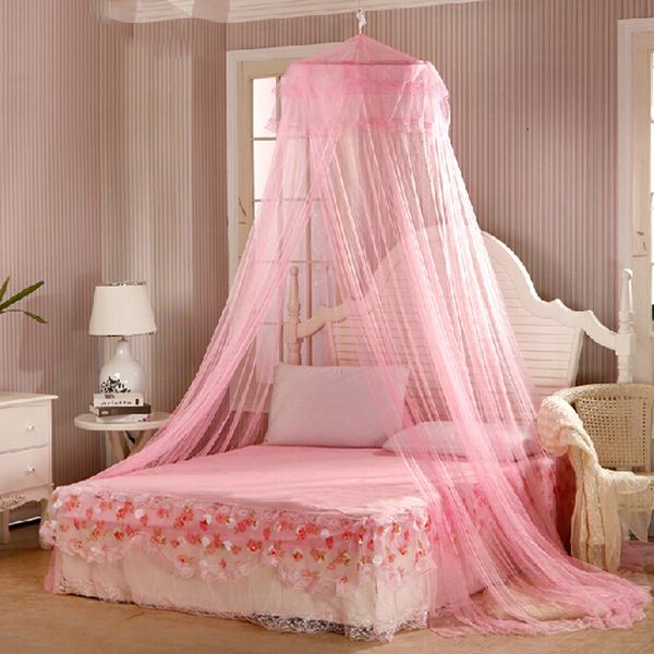 Mosquito NET 60250850CM Elegante redonda redonda de renda de insetos Cama